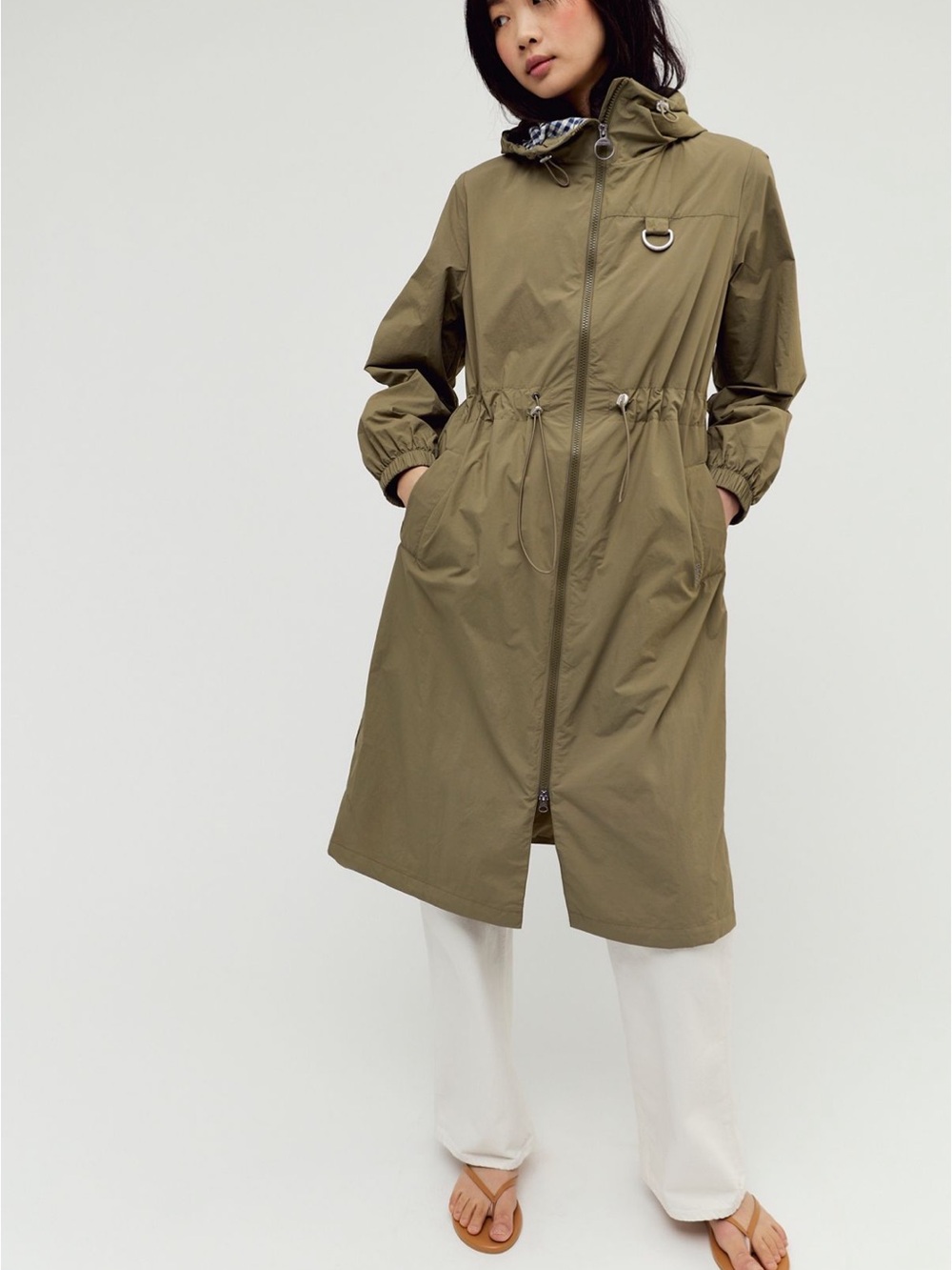 Barbour Gracefield Showerproof Jacket in Dusky Green 4 NWT